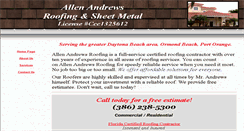 Desktop Screenshot of allenandrewsroofing.com